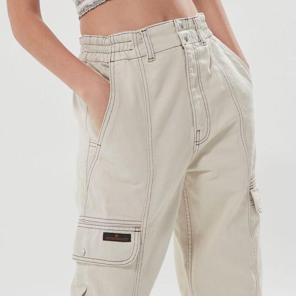 Urban Outfitters UO BDG White Utility Cargo Skater Jeans - Picture 2 of 5